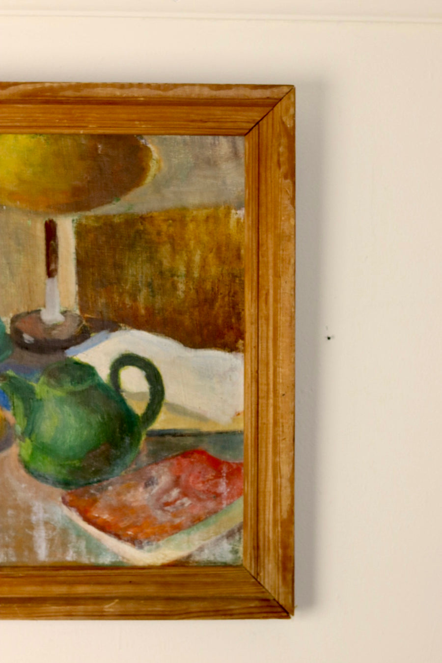 Swedish Mid-Century Oil On board Painting" Still Life Grundsund "  --Vintage & Framed