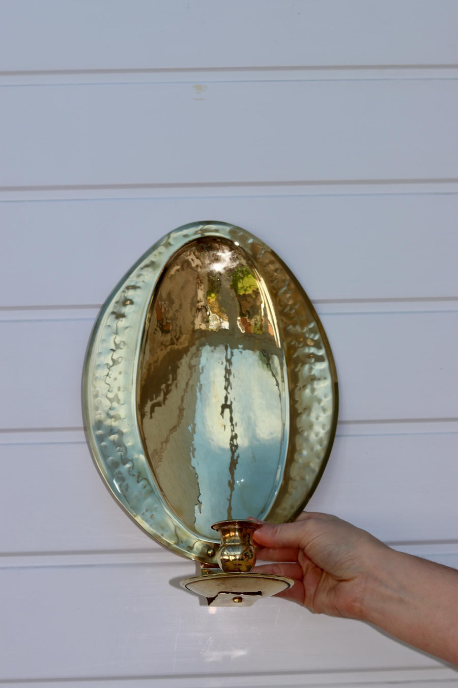 Baroque Style Large Mid-Century Brass Swedish Sconce by Skultuna Noah Ancienne