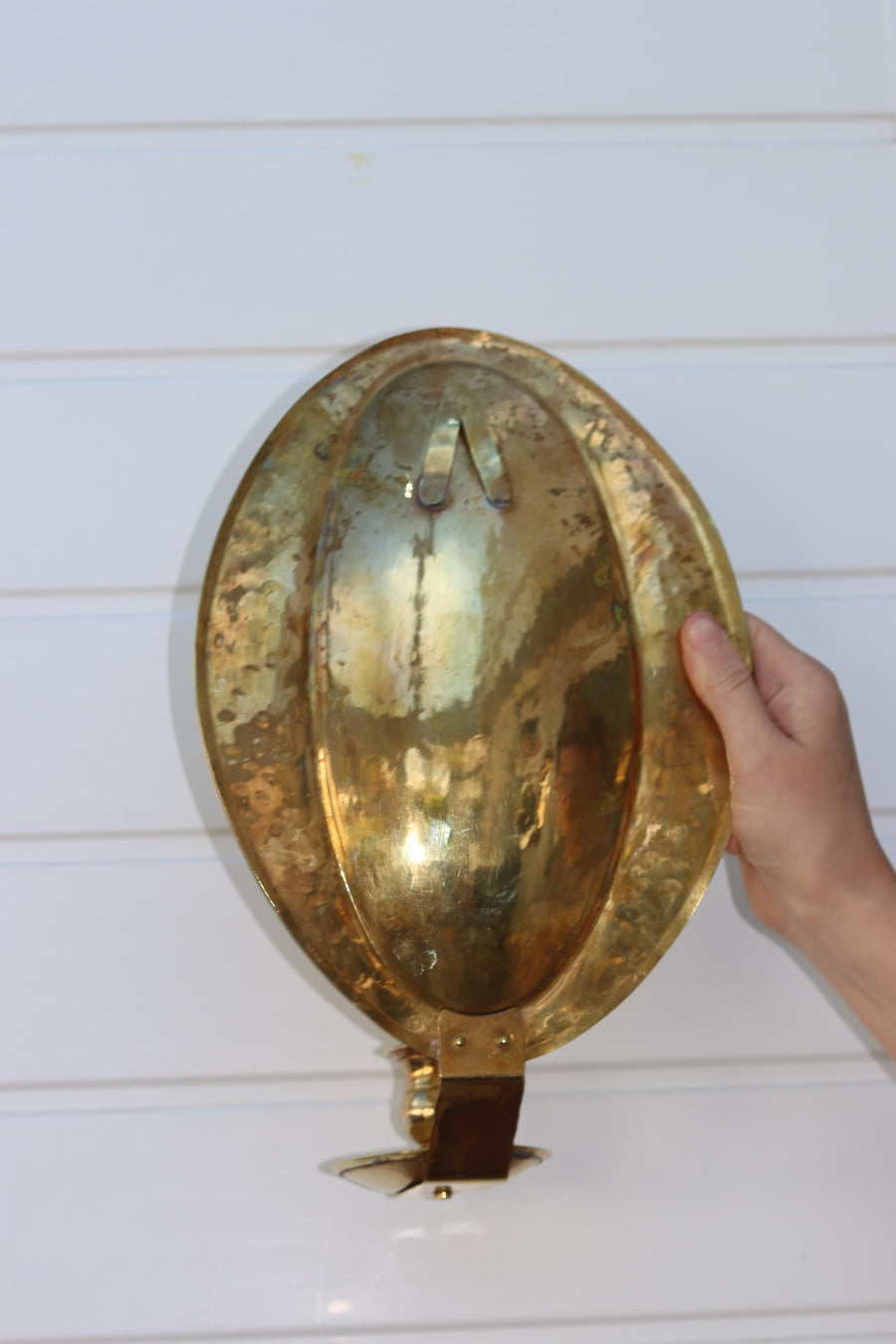 Baroque Style Large Mid-Century Brass Swedish Sconce by Skultuna Noah Ancienne