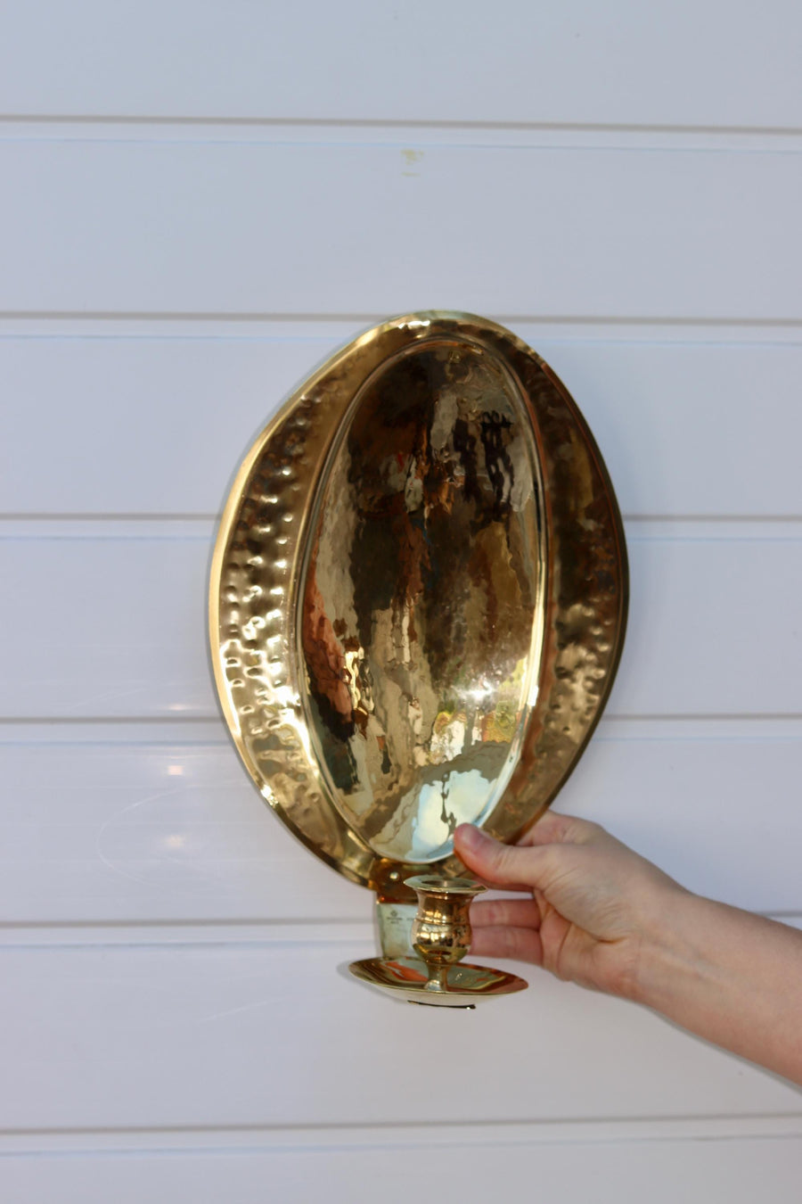 Baroque Style Large Mid-Century Brass Swedish Sconce by Skultuna Noah Ancienne