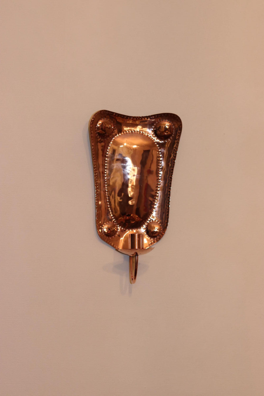 Baroque Style Large Mid-Century Swedish Copper Sconce Noah Ancienne