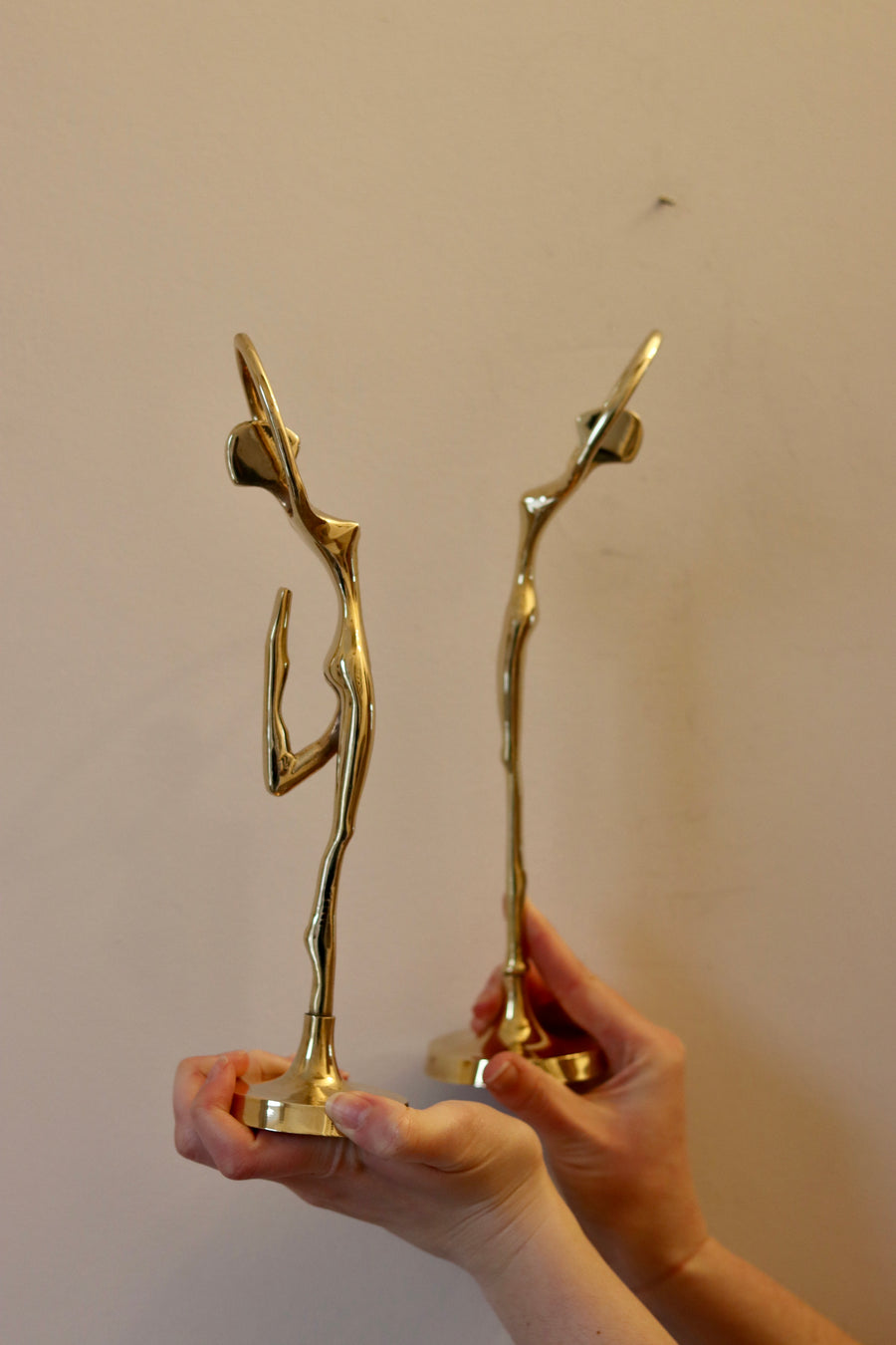 Beautiful Pair of Vintage Brass Ballerinas Noah Ancienne