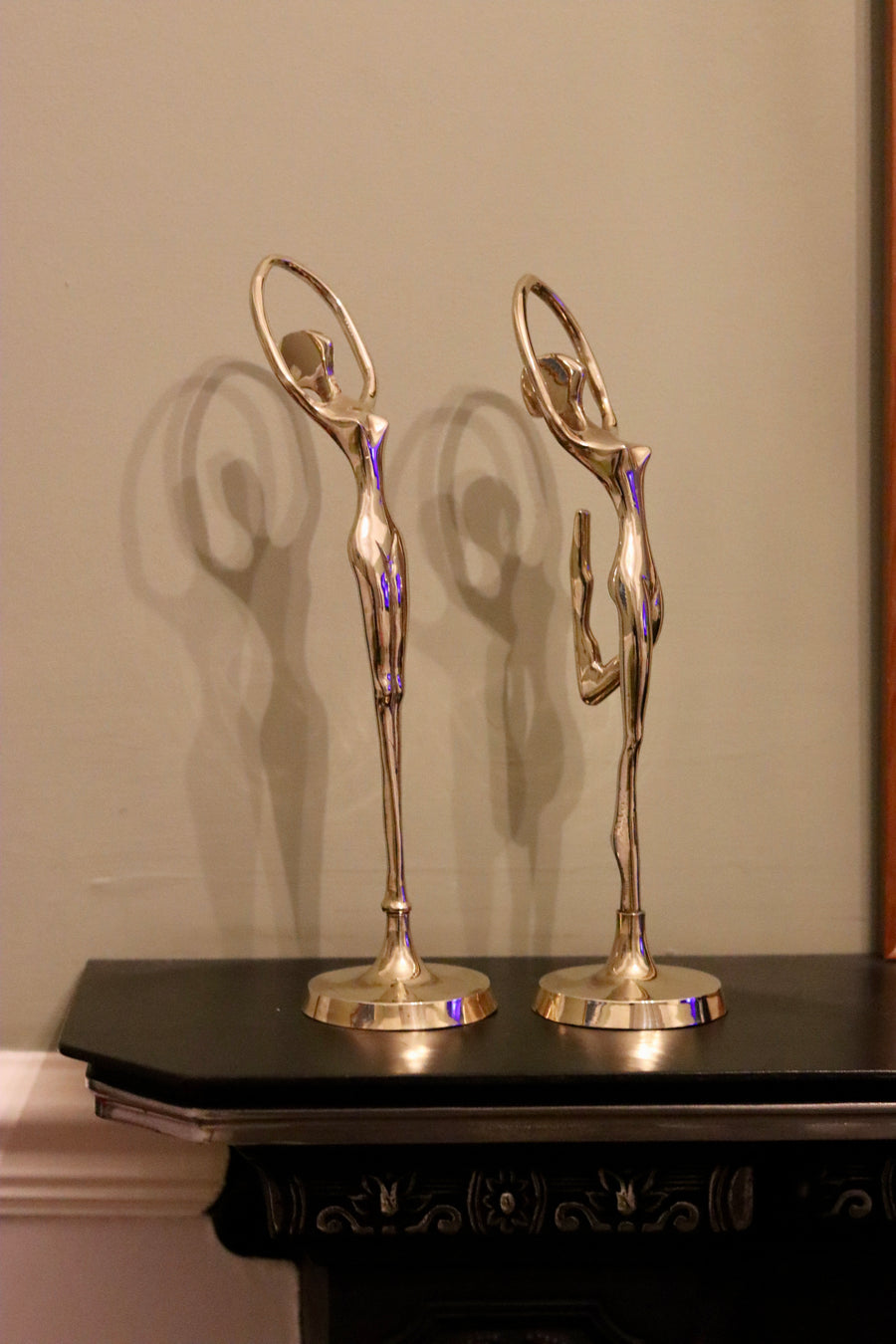 Beautiful Pair of Vintage Brass Ballerinas Noah Ancienne