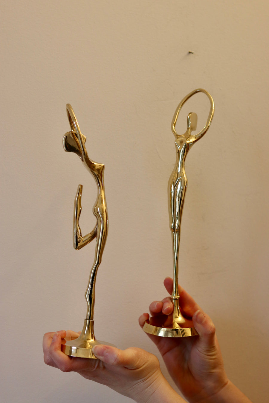 Beautiful Pair of Vintage Brass Ballerinas Noah Ancienne