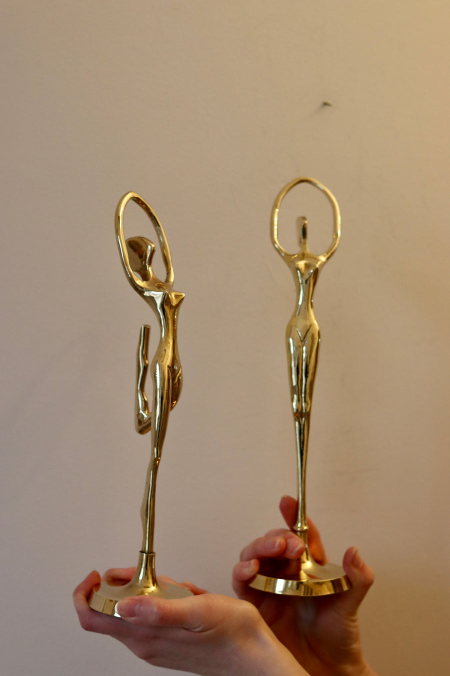 Beautiful Pair of Vintage Brass Ballerinas Noah Ancienne