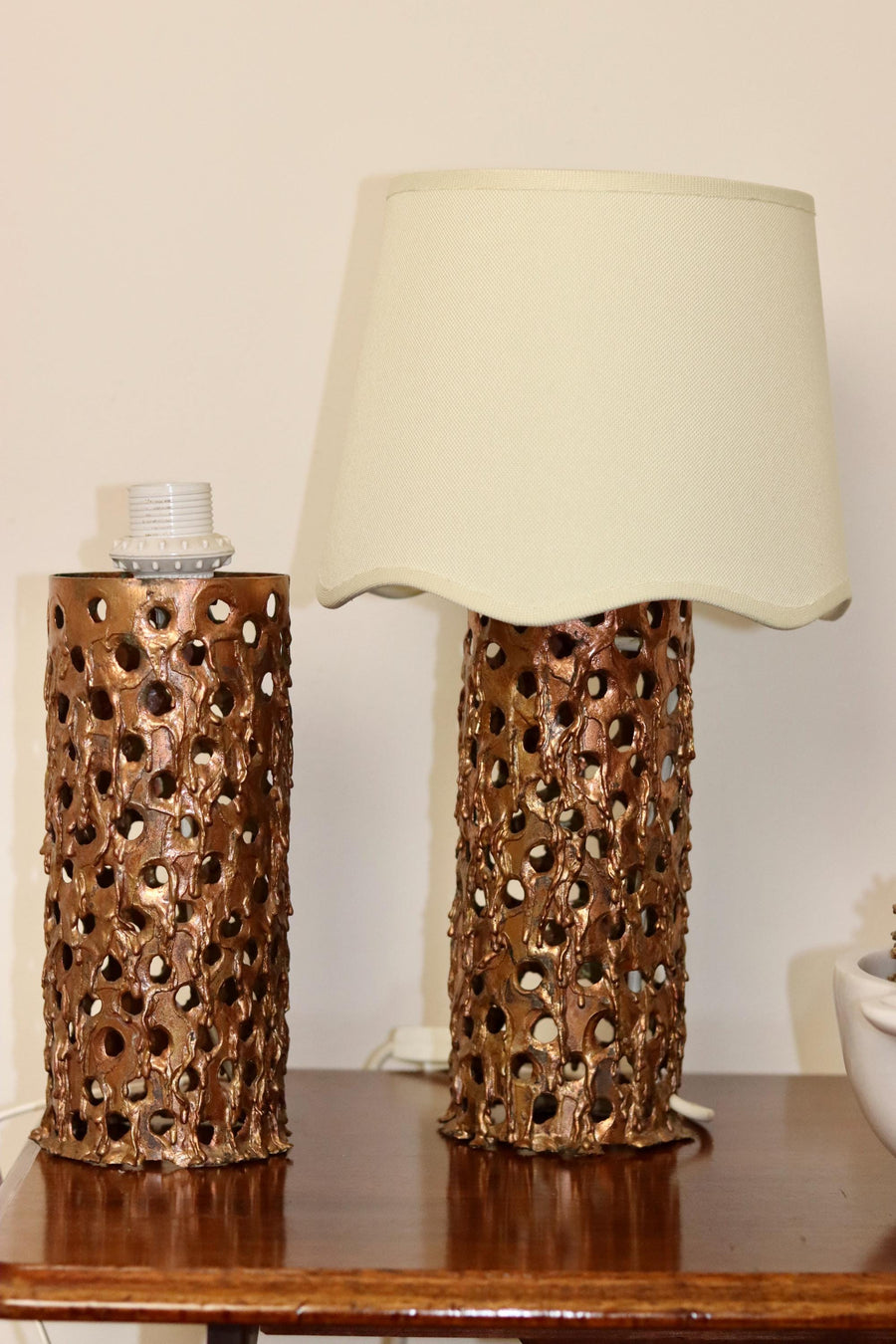 Brutalist Pair of Table Lamps Noah Ancienne