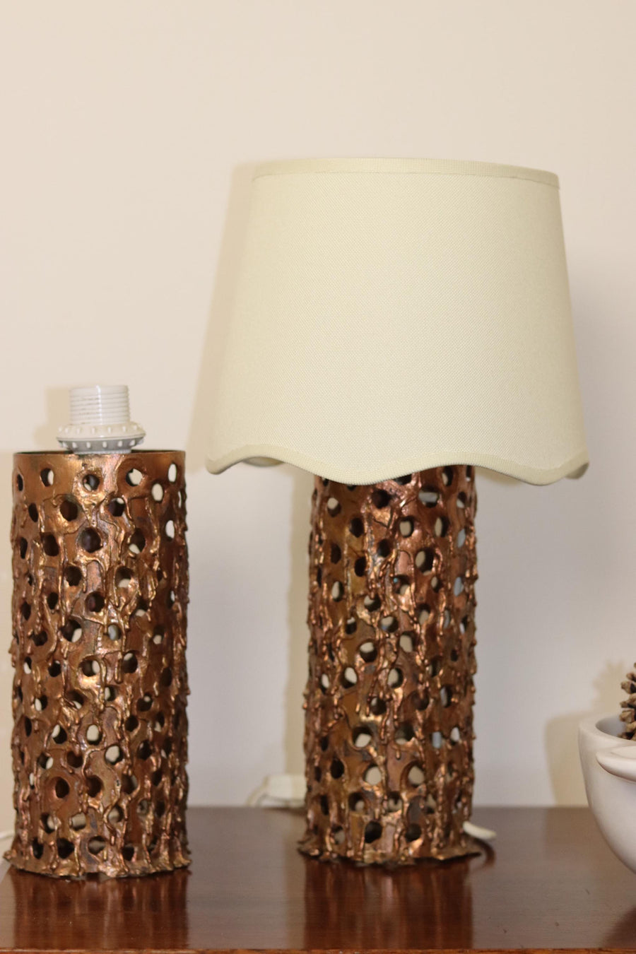 Brutalist Pair of Table Lamps Noah Ancienne