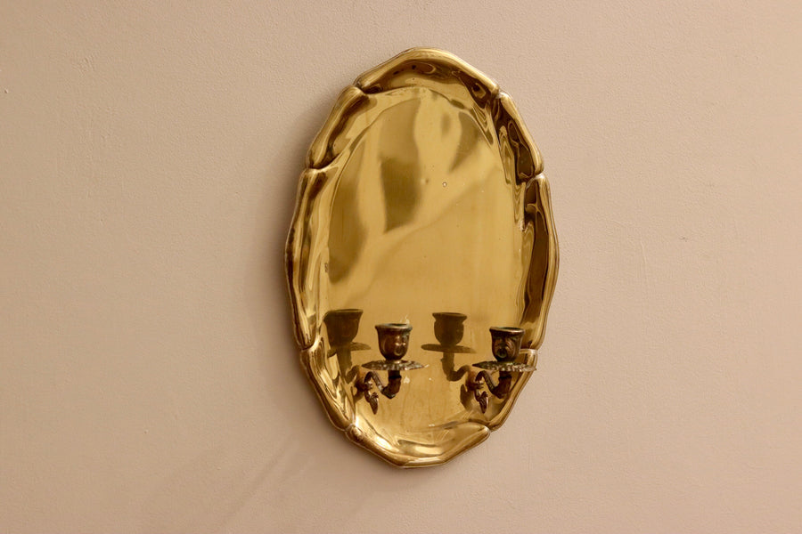 Early-Century Swedish Brass Sconce Noah Ancienne