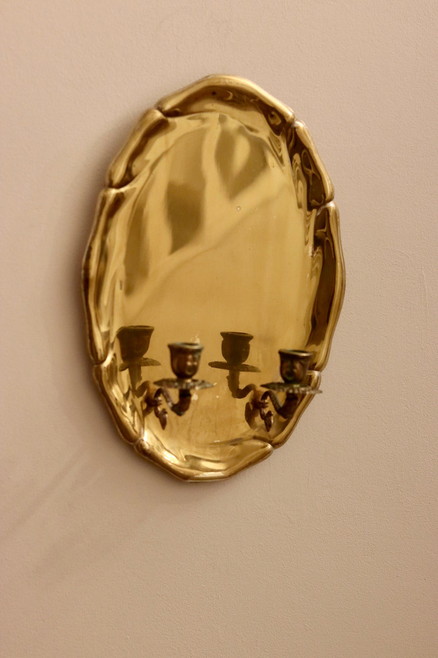 Early-Century Swedish Brass Sconce Noah Ancienne