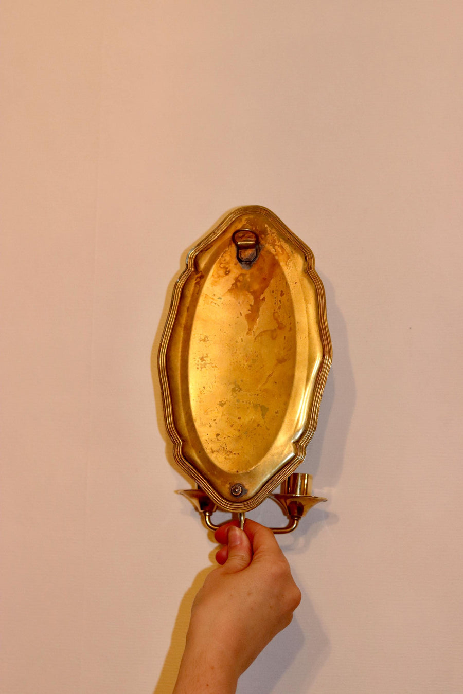 Mid-Century Brass Swedish Sconce Noah Ancienne