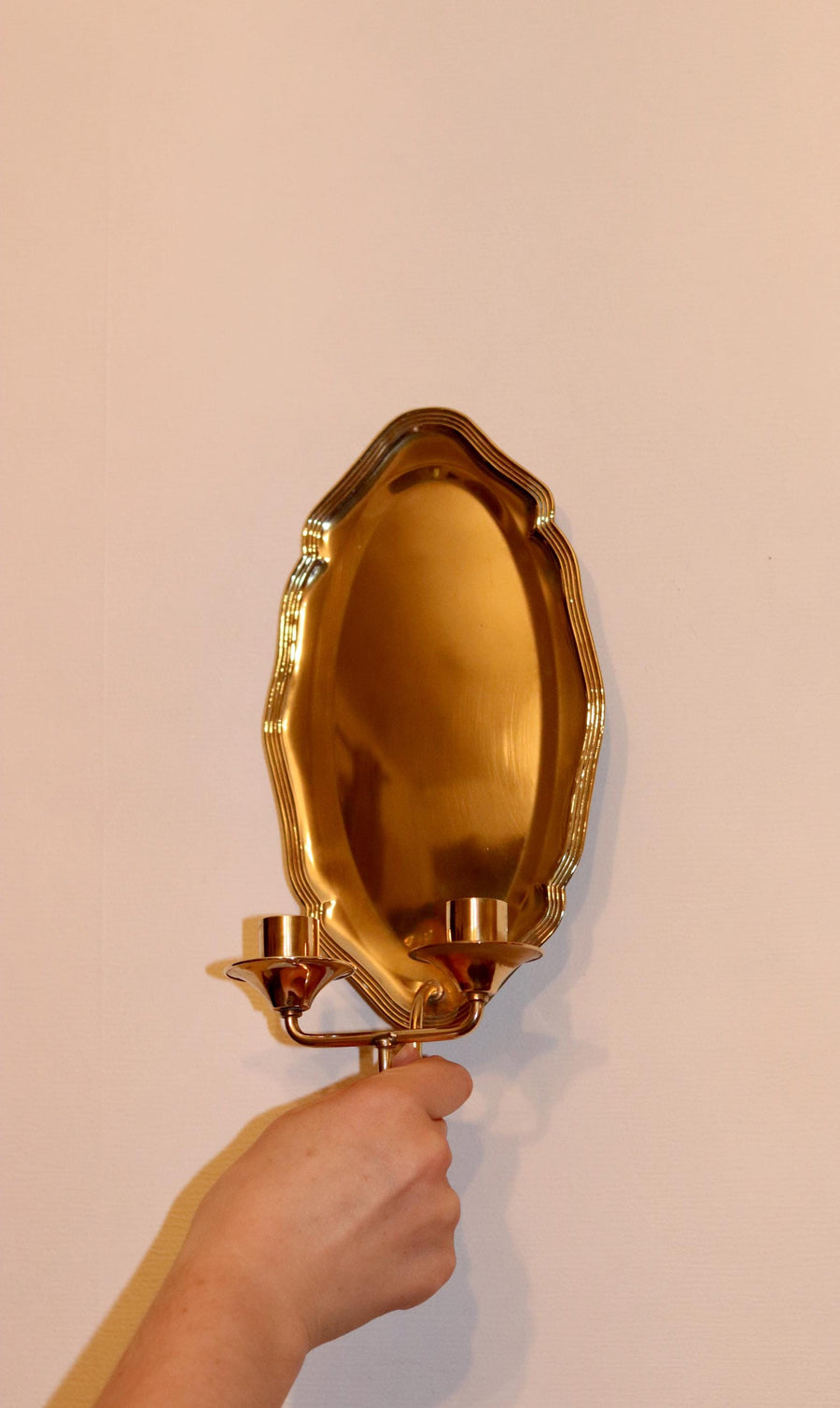 Mid-Century Brass Swedish Sconce Noah Ancienne