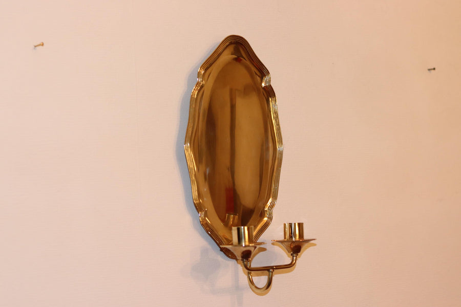 Mid-Century Brass Swedish Sconce Noah Ancienne