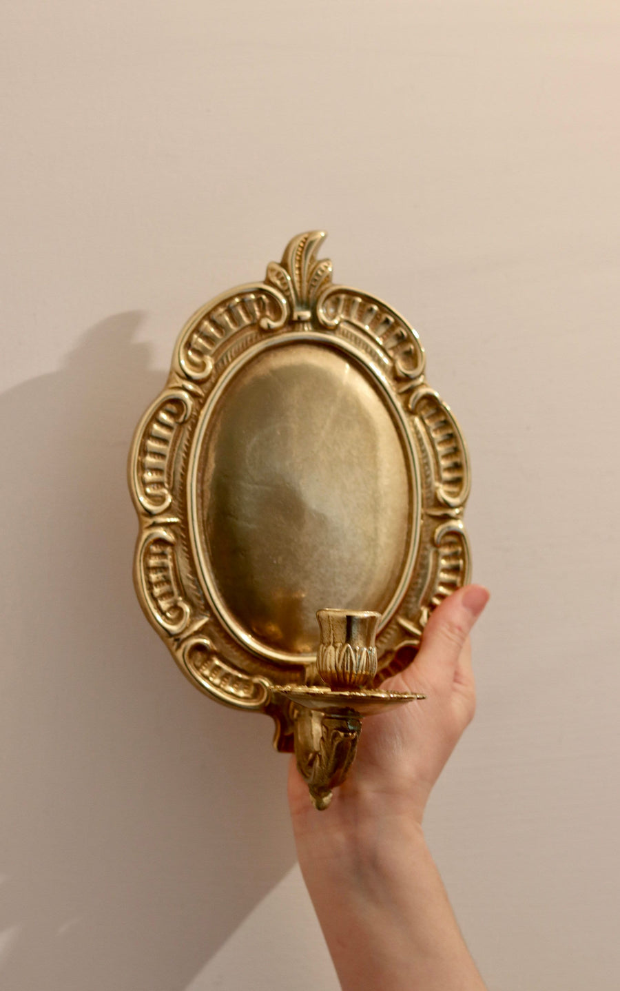 Mid-Century Swedish Brass Sconce Noah Ancienne