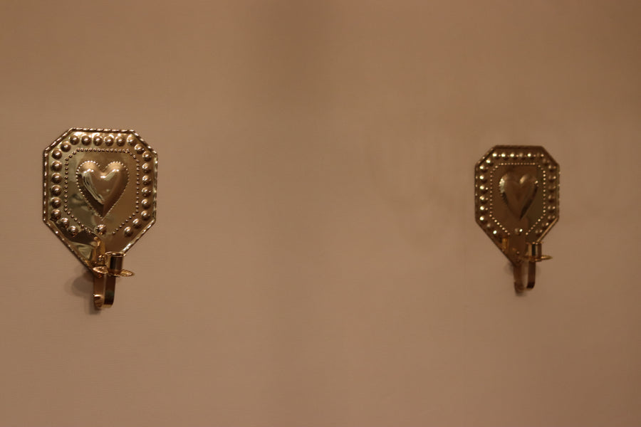 Pair Of Mid Century Swedish Brass Sconces Noah Ancienne