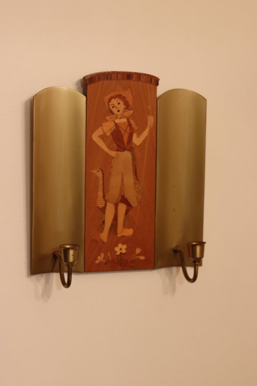 Pair Of Mid Century Swedish Sconces by Mjölby Intarsia Noah Ancienne