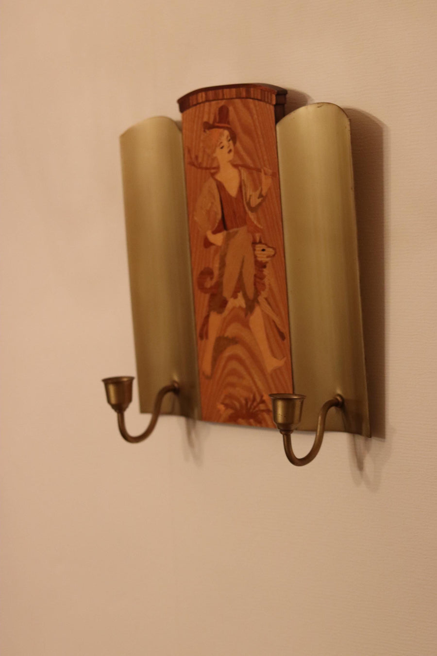 Pair Of Mid Century Swedish Sconces by Mjölby Intarsia Noah Ancienne