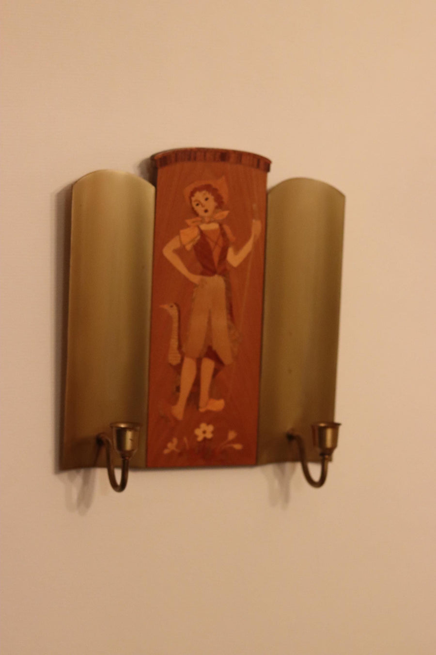 Pair Of Mid Century Swedish Sconces by Mjölby Intarsia Noah Ancienne