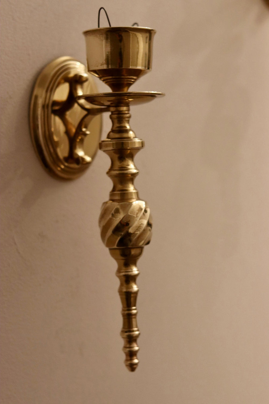 Pair of Vintage Brass Sconces Noah Ancienne