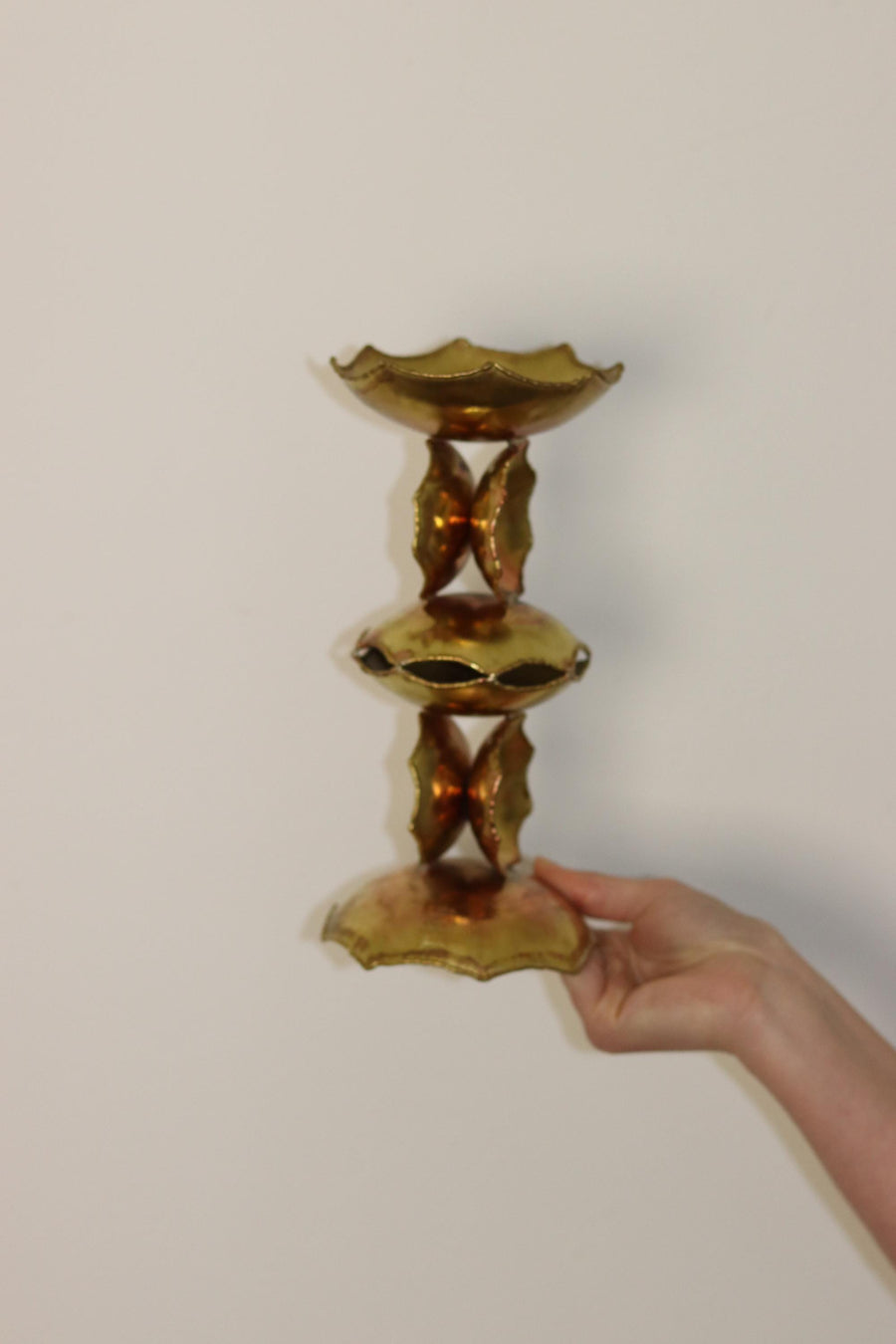 Swedish Mid-Century Brutalist Style Candlestick / Sculpture by - Claës E. Giertta Noah Ancienne