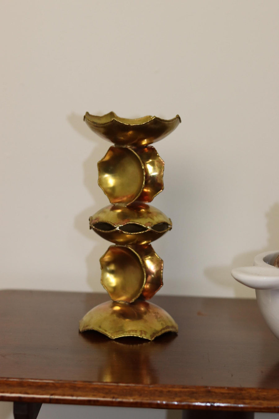 Swedish Mid-Century Brutalist Style Candlestick / Sculpture by - Claës E. Giertta Noah Ancienne