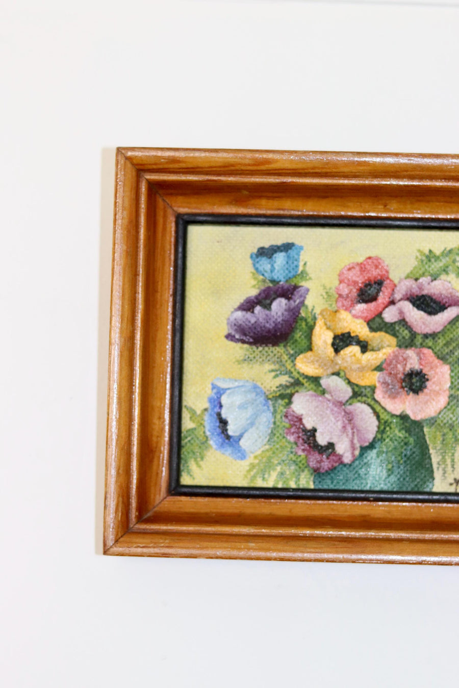 Swedish Mid-Century Oil on Panel " Still life" by A. Moberg - Vintage & Framed Noah Ancienne