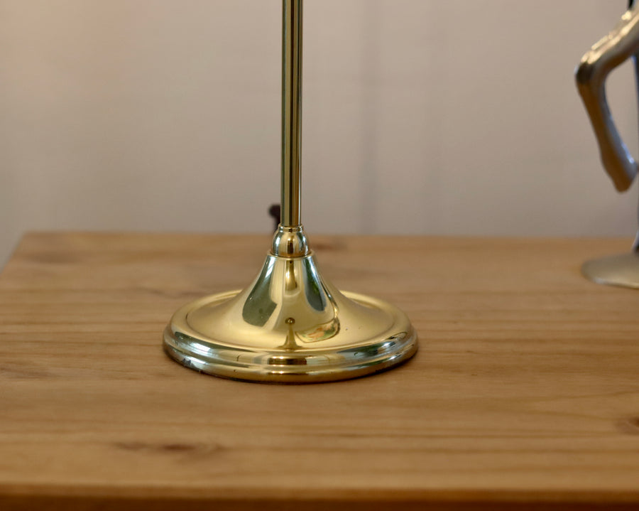 Tall Candlestick Style Brass Table lamps Noah Ancienne