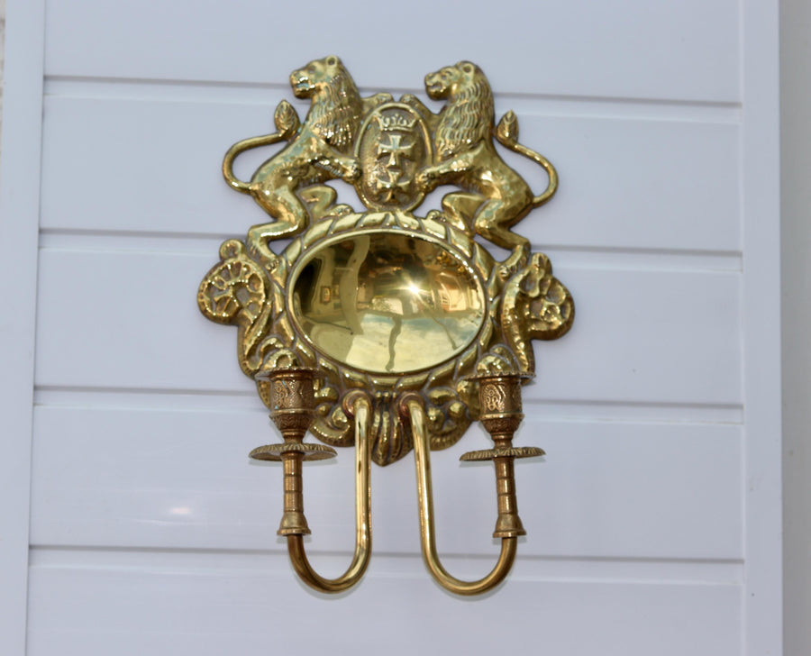 Vintage Brass Wall Sconce Noah Ancienne