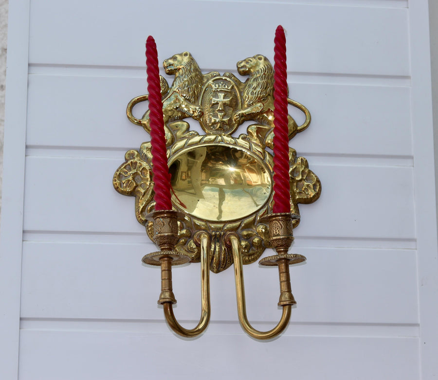 Vintage Brass Wall Sconce Noah Ancienne