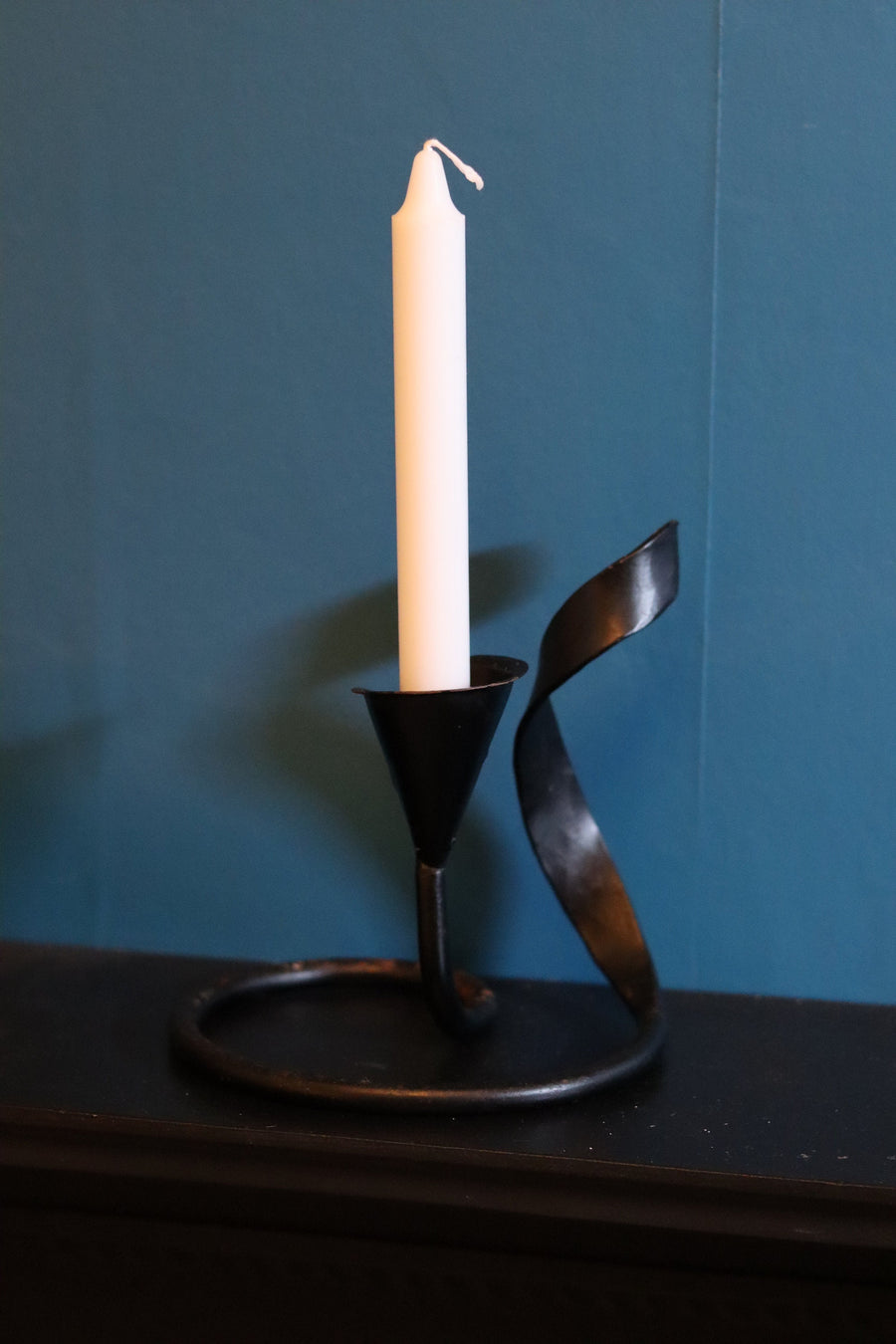 Vintage Metal Coasted Candleholder Noah Ancienne