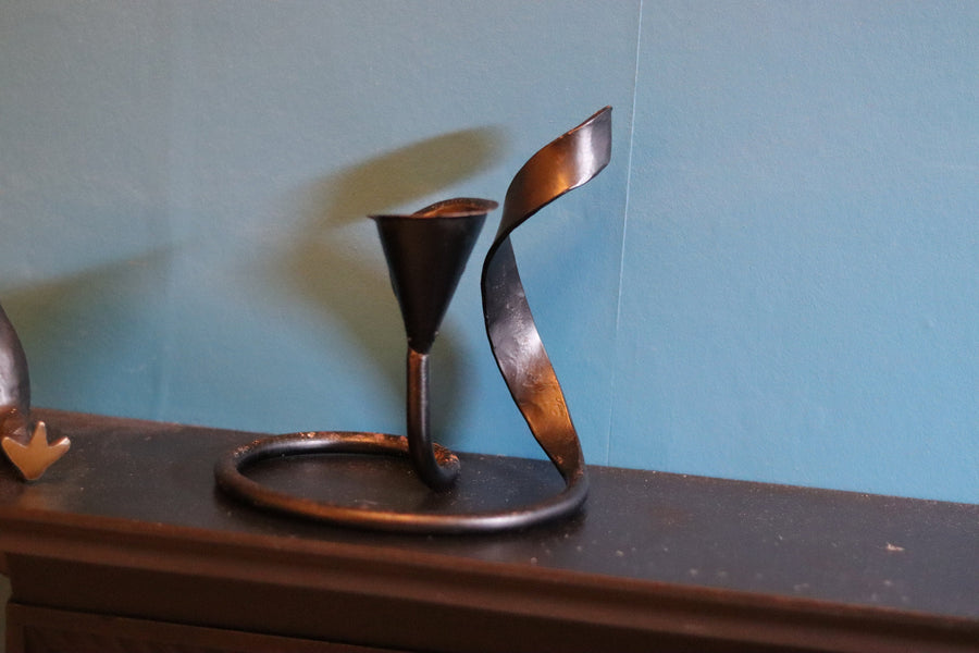 Vintage Metal Coasted Candleholder Noah Ancienne