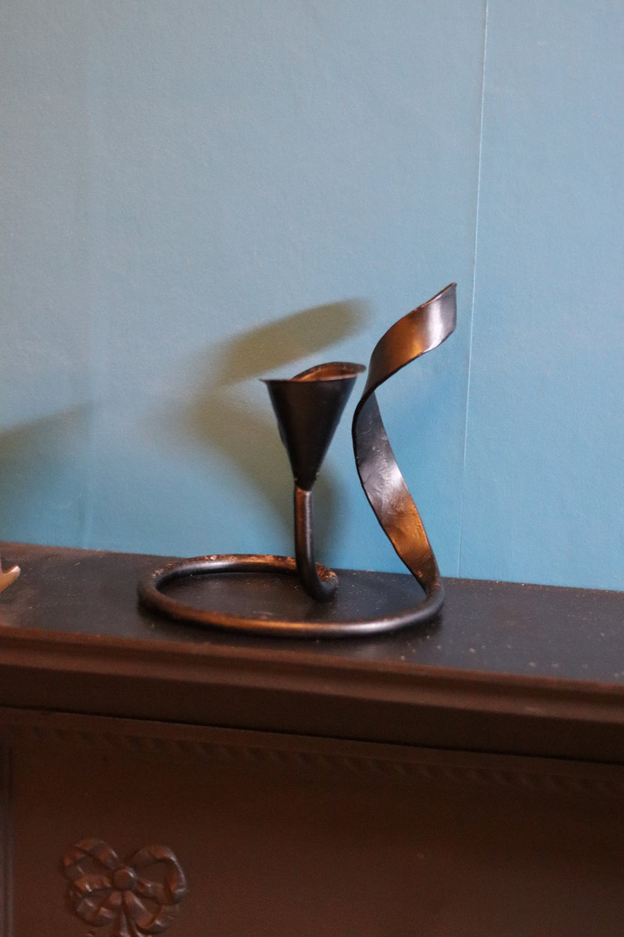 Vintage Metal Coasted Candleholder Noah Ancienne