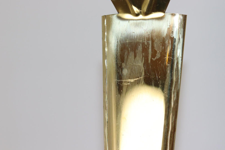 Pair Of Mid Century Swedish Brass Sconces by Arvika