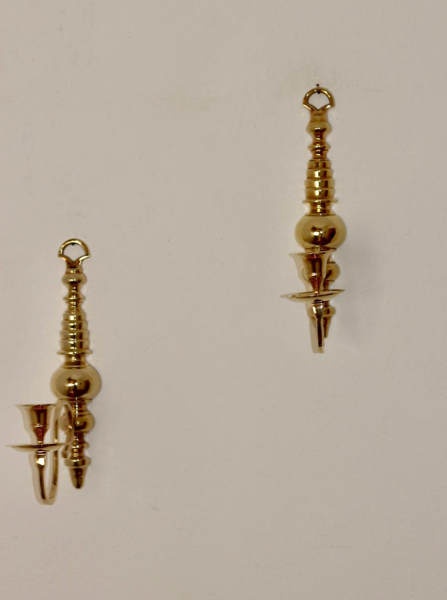 Pair of Vintage Brass Sconces