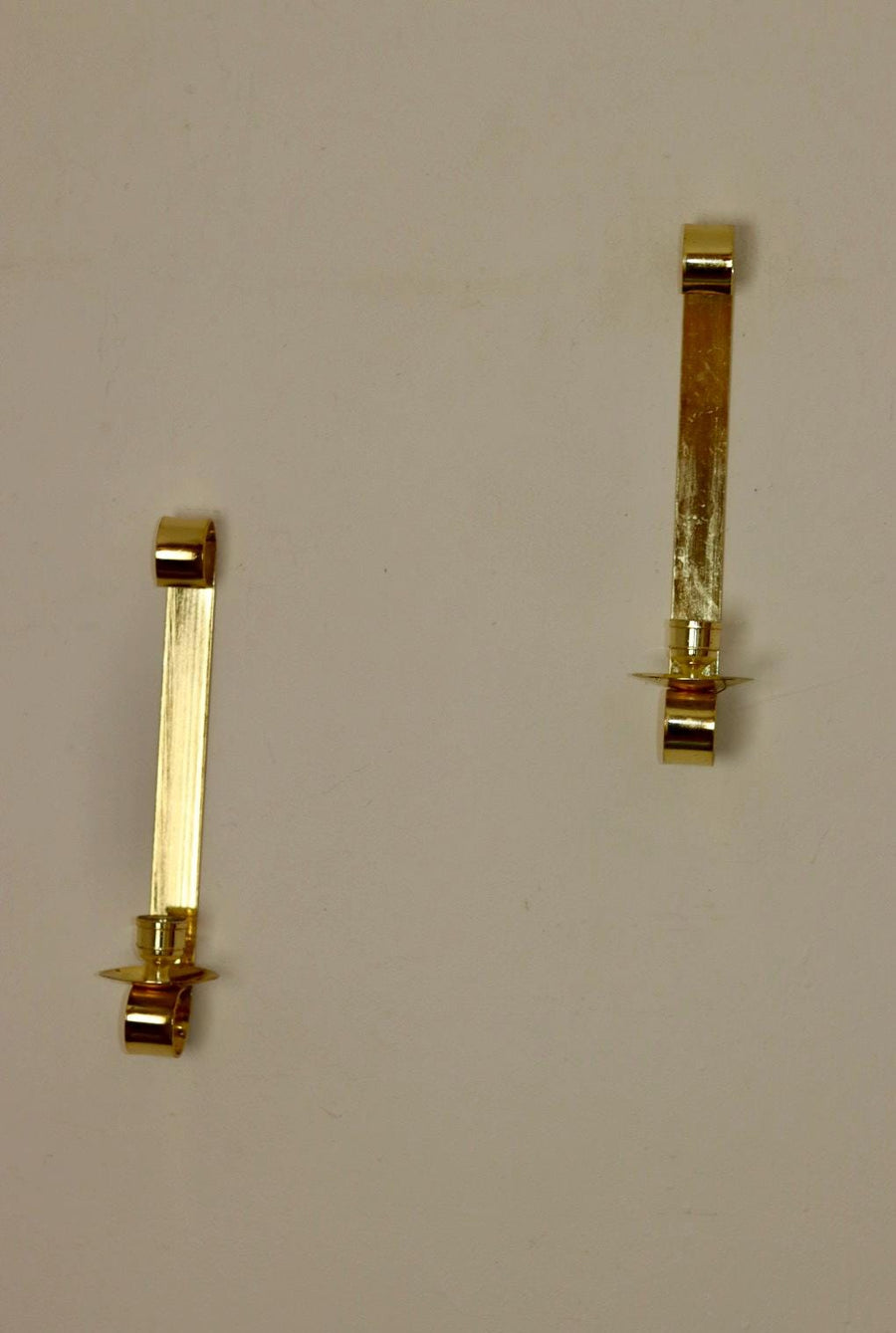 Pair Of Mid Century Swedish Brass Sconces