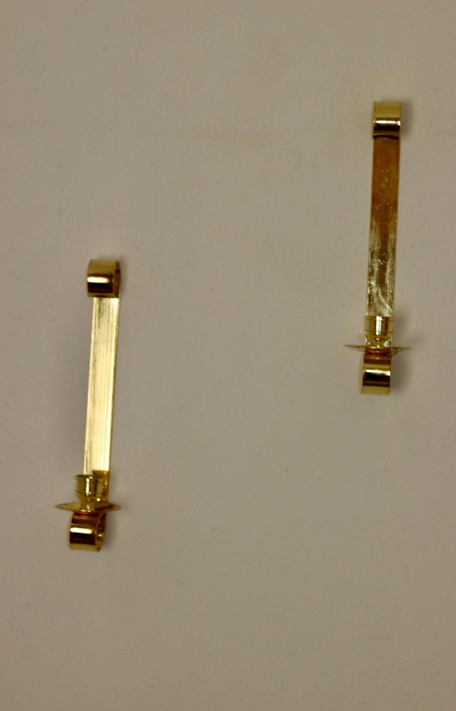 Pair Of Mid Century Swedish Brass Sconces