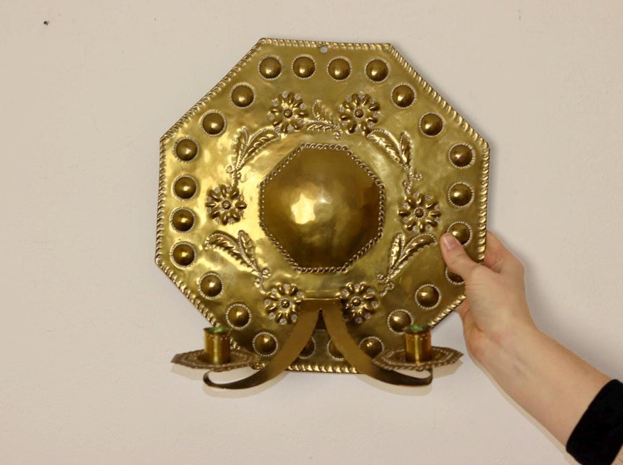 Mid-Century Swedish Brass Sconce