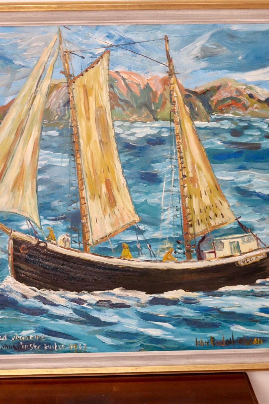 Two-Masted Schooner by John Rudolf Olsson