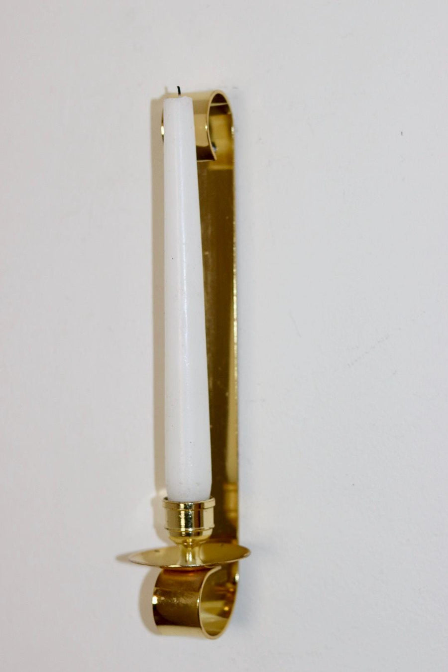 Pair Of Mid Century Swedish Brass Sconces