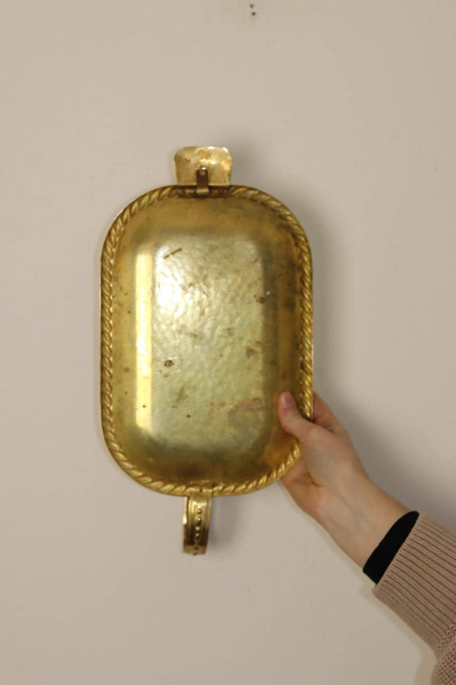 Pair Of Mid Century Swedish Brass Sconces