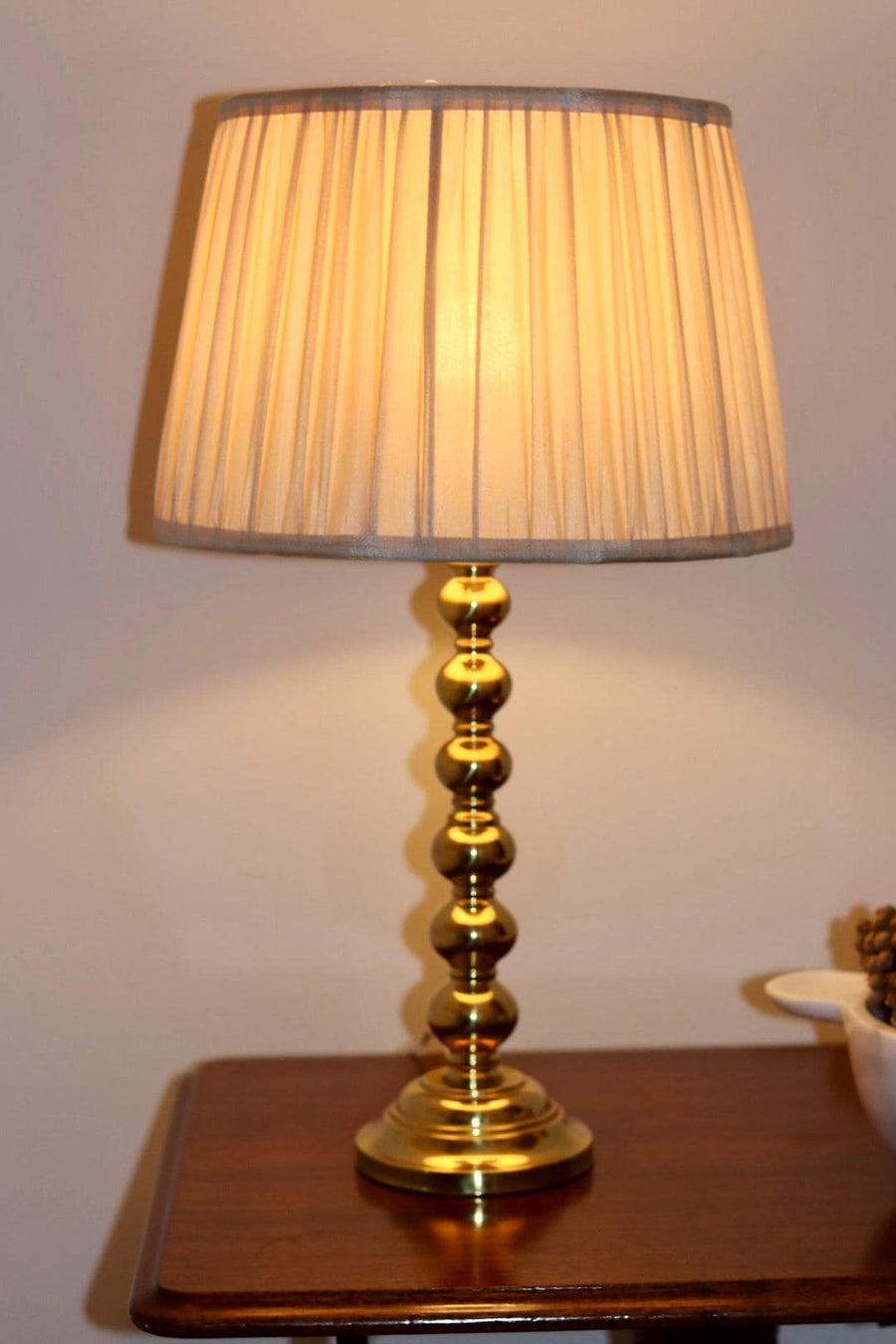 Pair of Mid Century Swedish Brass Lamps