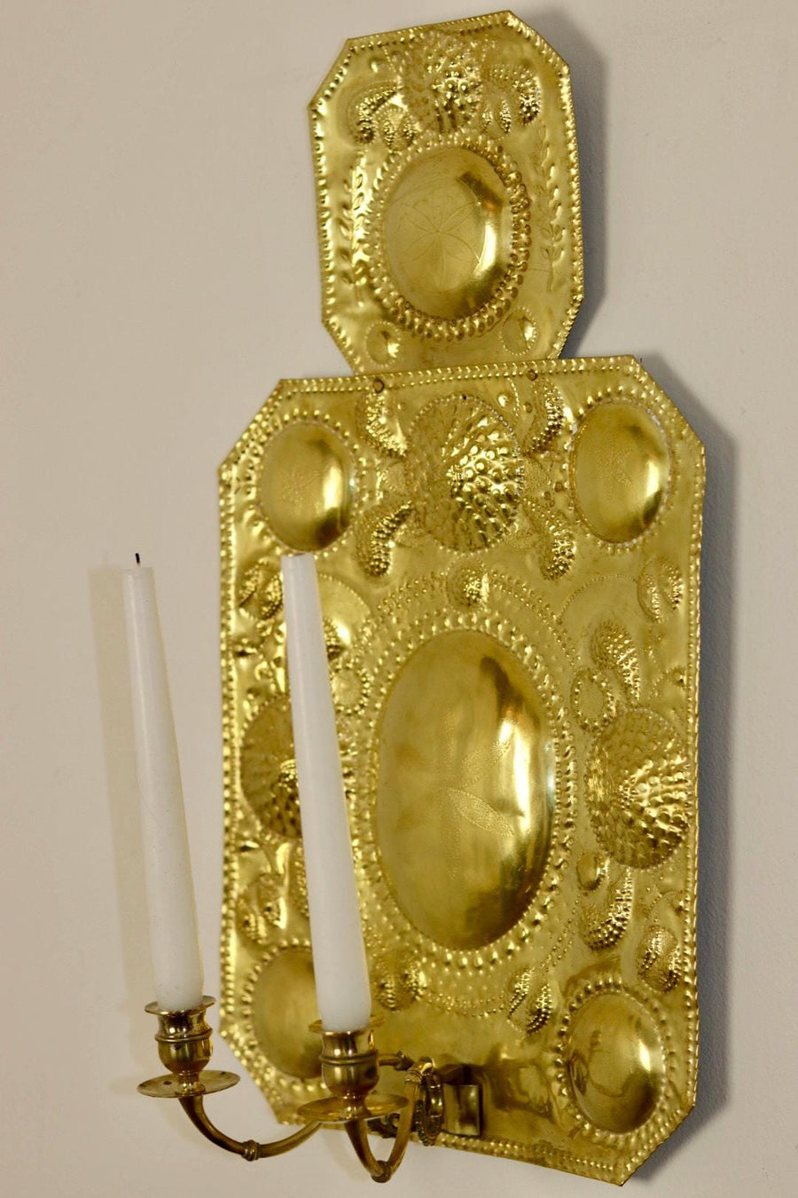 Large Swedish Brass Sconce