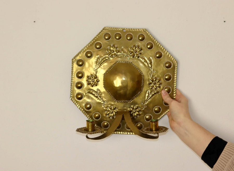 Mid-Century Swedish Brass Sconce