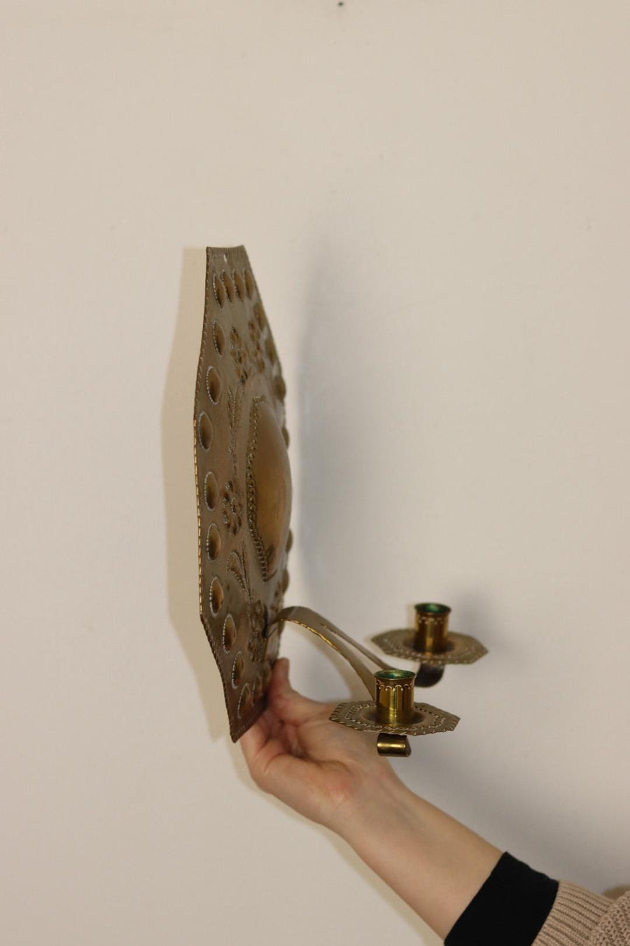 Mid-Century Swedish Brass Sconce