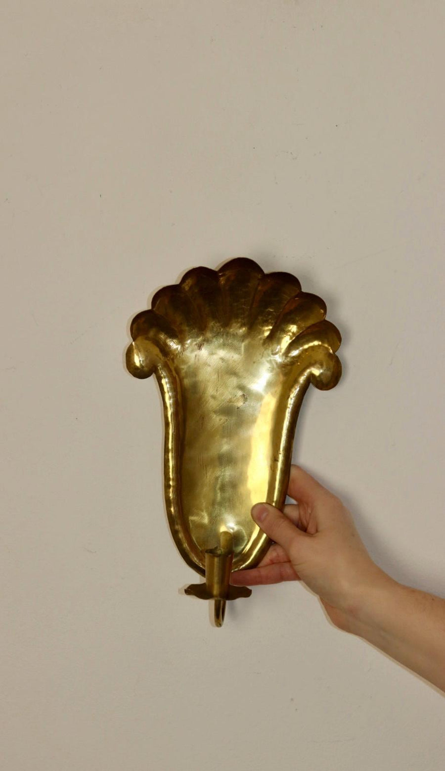 Pair Of Mid Century Swedish Brass Sconces