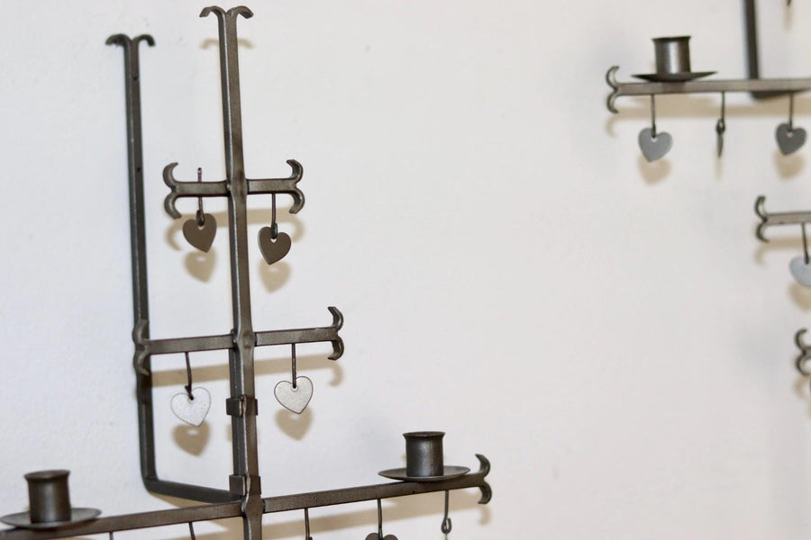 Pair of Vintage Swedish Metal Sconces