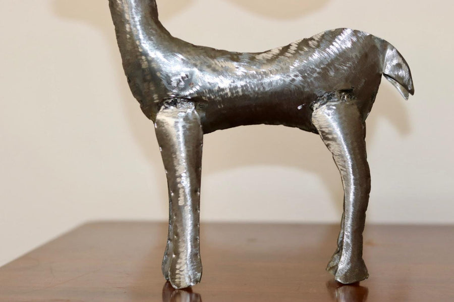 Swedish Pewter/Metal Reindeer Sculpture