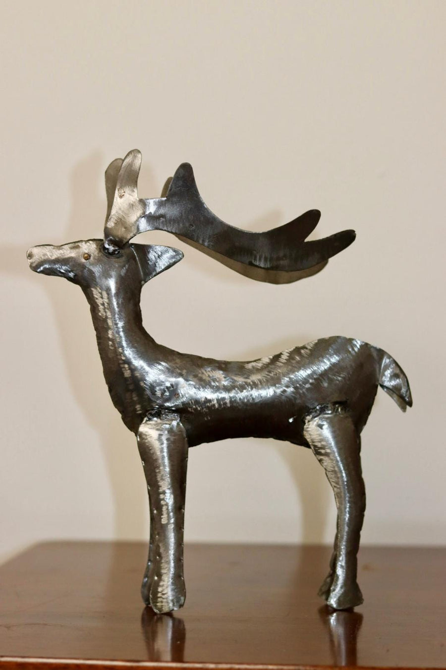 Swedish Pewter/Metal Reindeer Sculpture