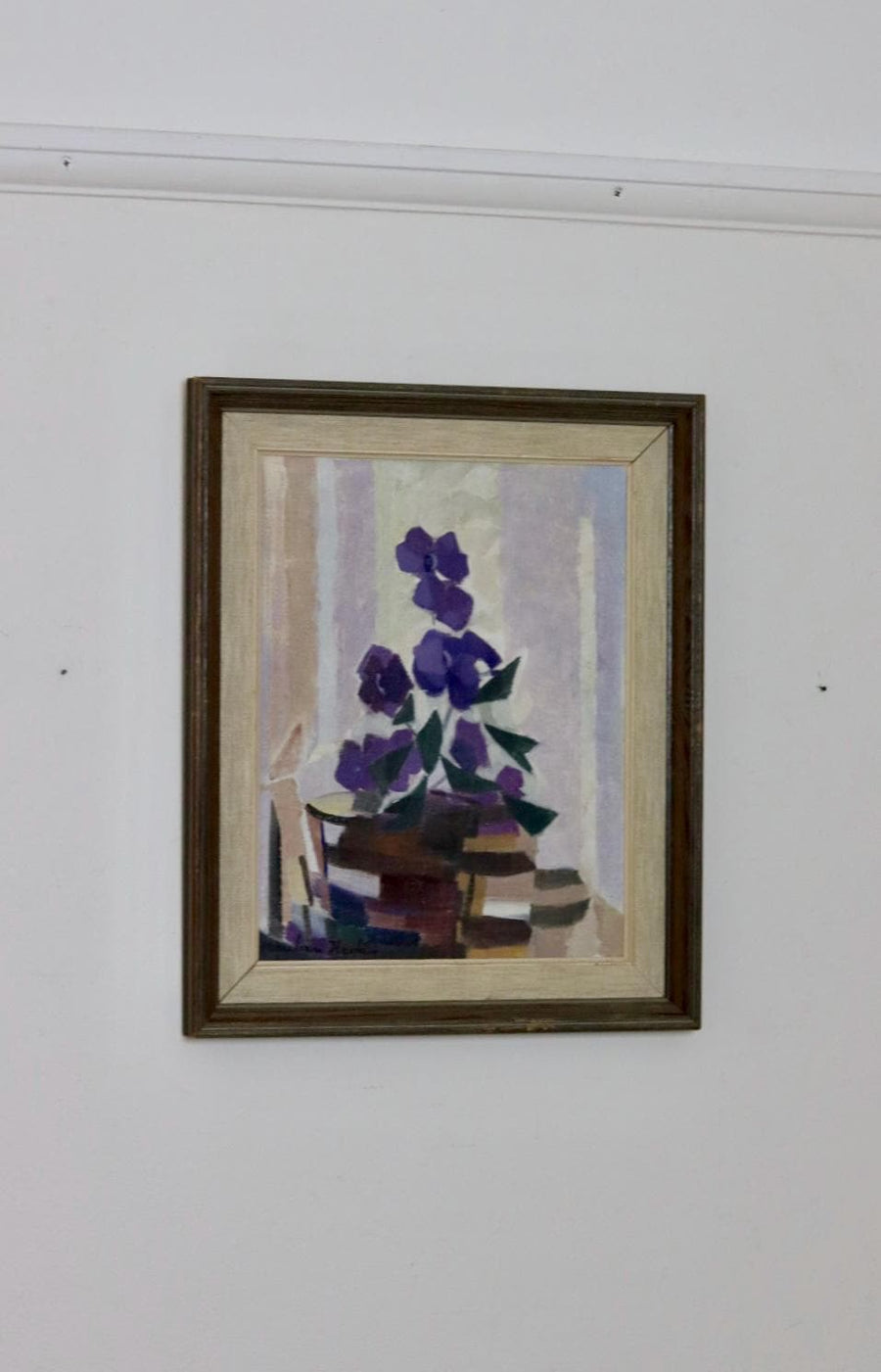 "  Still Life with Purple Flowers " by Reuben Hedin