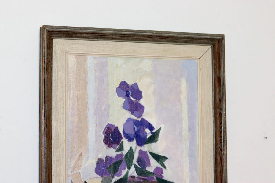 "  Still Life with Purple Flowers " by Reuben Hedin