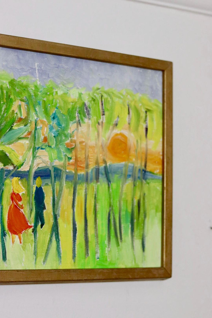 Swedish Oil On board Painting "Summer by the River"